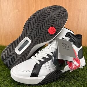 G/FORE G.112 Leather Mid-Top Street Shoes Snow White GML000003 O/SNO Mens Sz 12